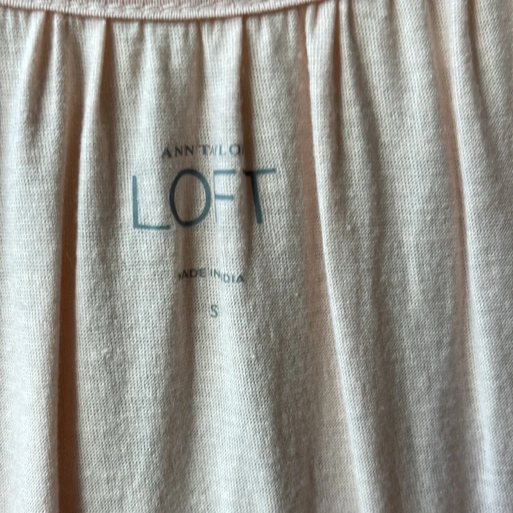 LOFT pink sequin beaded tulle tank cami top ballet peach pink size small - Picture 3 of 7